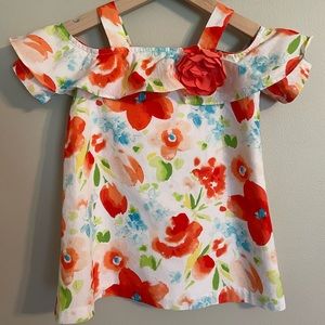 Janie And Jack Girls Sunshine Dreams Floral Dress 18-24 months